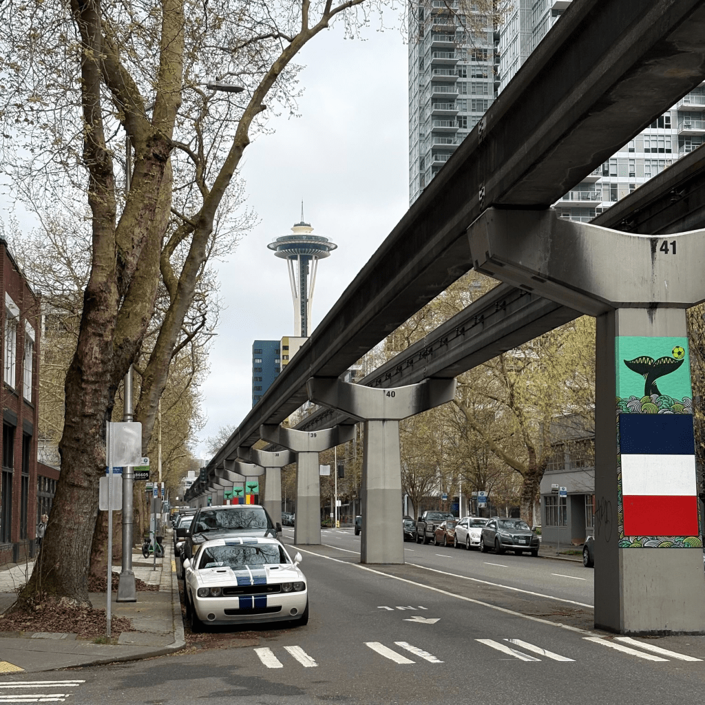 A view of the Space Needle in Seattle, WA.